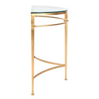 Consolle in vetro oro antico - 91,4L x 38,1P x 78,7A cm