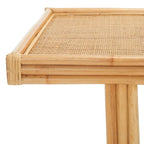 Tavolino da caffè rettangolare tropicale Boho Coastal Rattan - 119 cm L x 61 cm P x 46 cm A