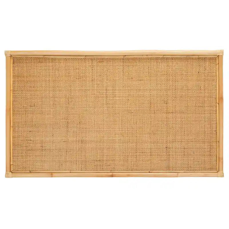 Tavolino da caffè rettangolare tropicale Boho Coastal Rattan - 119 cm L x 61 cm P x 46 cm A