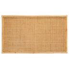 Tavolino da caffè rettangolare tropicale Boho Coastal Rattan - 119 cm L x 61 cm P x 46 cm A