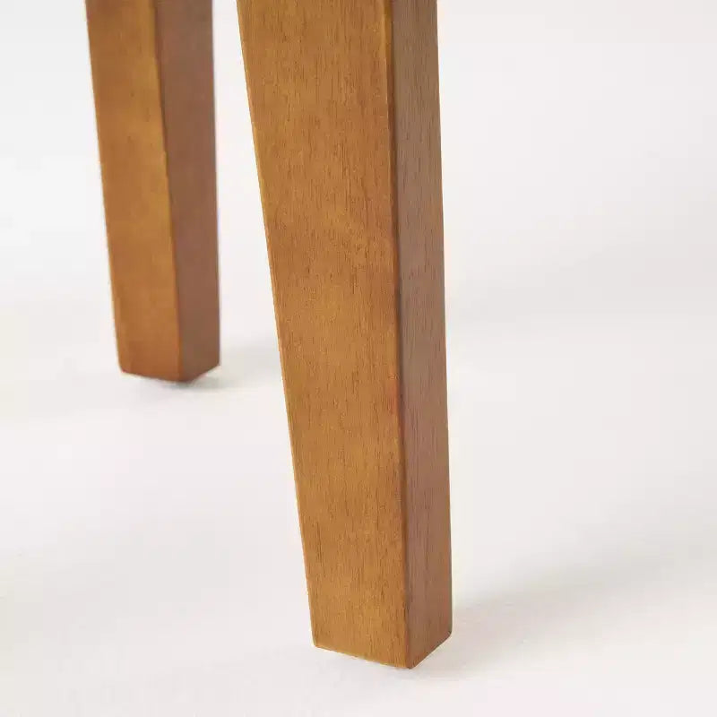 Tavolino laterale circolare da esterno GDFStudio Parker con ripiano a doghe in legno di acacia, Teak