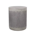 GDFStudio Laconia Outdoor Lightweight Concrete Side Table, Concrete Finish