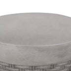 GDFStudio Laconia Table d'appoint d'extérieur en béton léger, Fini béton