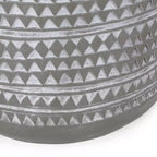 GDFStudio Aquilla Table d'appoint d'extérieur légère en béton, finition béton/blanc