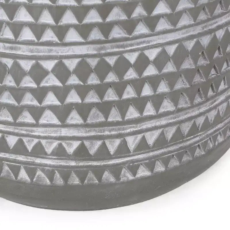 GDFStudio Aquilla Table d'appoint d'extérieur légère en béton, finition béton/blanc