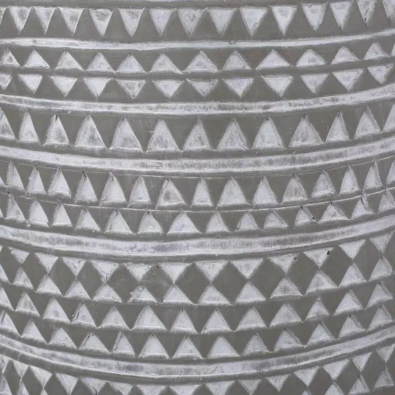 GDFStudio Aquilla Table d'appoint d'extérieur légère en béton, finition béton/blanc