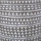 GDFStudio Aquilla Table d'appoint d'extérieur légère en béton, finition béton/blanc