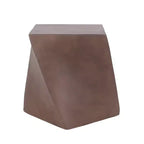 GDFStudio Wythe Outdoor Lightweight Concrete Side Table, Brown