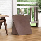 GDFStudio Tavolino da esterni Wythe in cemento leggero, Marrone