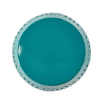 GDFStudio Riley Tavolino Laterale da Esterni in Metallo Intagliato da 12 Pollici, Verde Acqua
