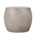 GDFStudio Mitchell Outdoor Lightweight Concrete Side Table, Light Gray