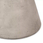 Table d'appoint GDFStudio Attola en béton léger d'extérieur, gris clair