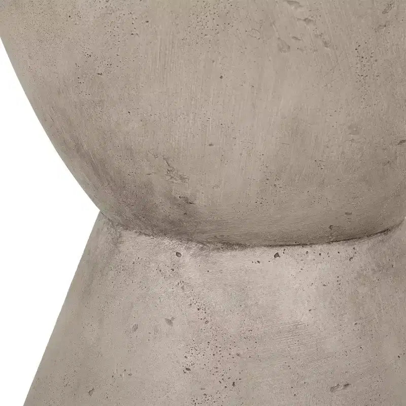 Table d'appoint GDFStudio Attola en béton léger d'extérieur, gris clair