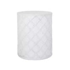 GDFStudio Ospery Outdoor Lightweight Concrete Side Table, Antique White