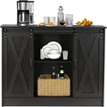 Credenza a buffet da fattoria con ante scorrevoli a fienile - 15,7P x 42L x 32A