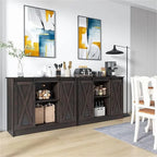 Credenza a buffet da fattoria con ante scorrevoli a fienile - 15,7P x 42L x 32A