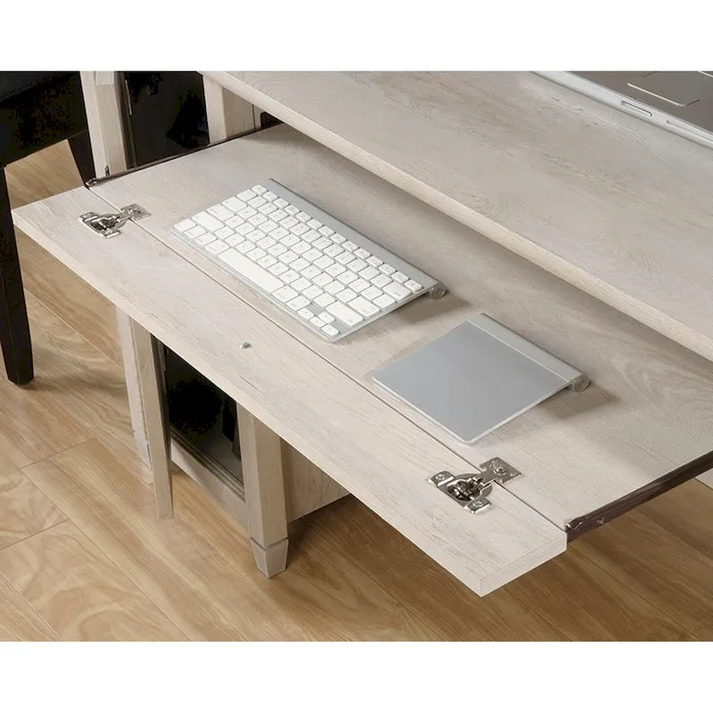Scrivania da computer con cassetti portaoggetti e ripiano estraibile per tastiera