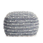 Pouf poggiapiedi quadrato da 56 cm – Realizzato a mano per soggiorno, camera da letto, cameretta dei bambini