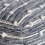 Pouf poggiapiedi quadrato da 56 cm – Realizzato a mano per soggiorno, camera da letto, cameretta dei bambini