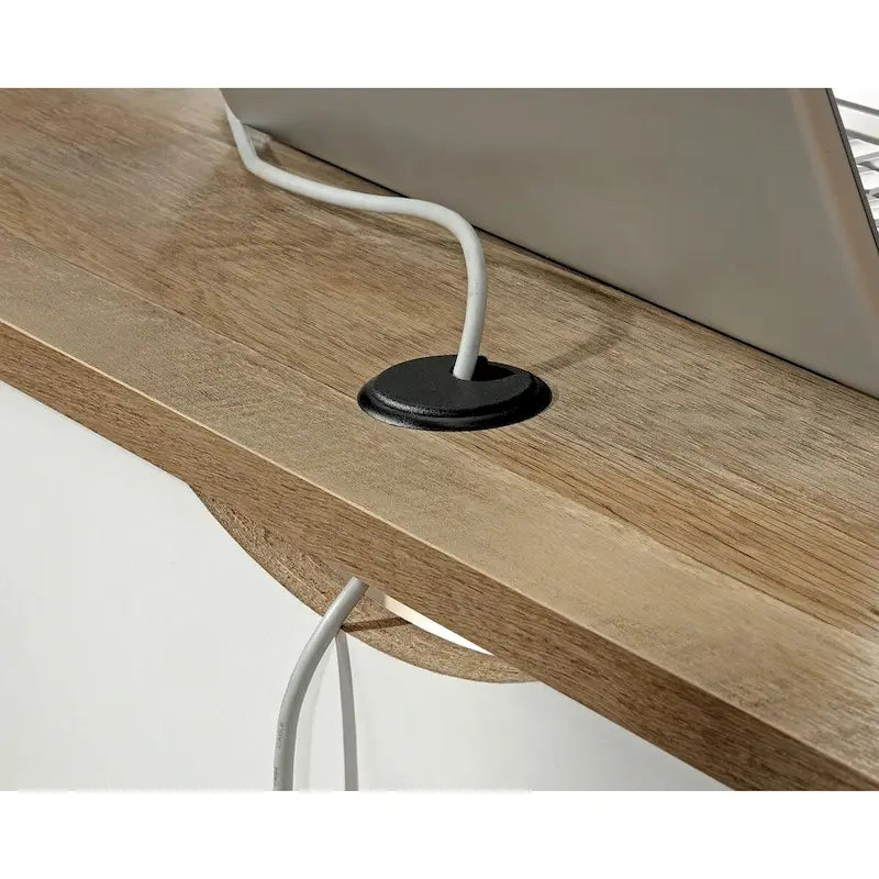 Scrivania ad angolo con cassetti e contenitori per ufficio domestico