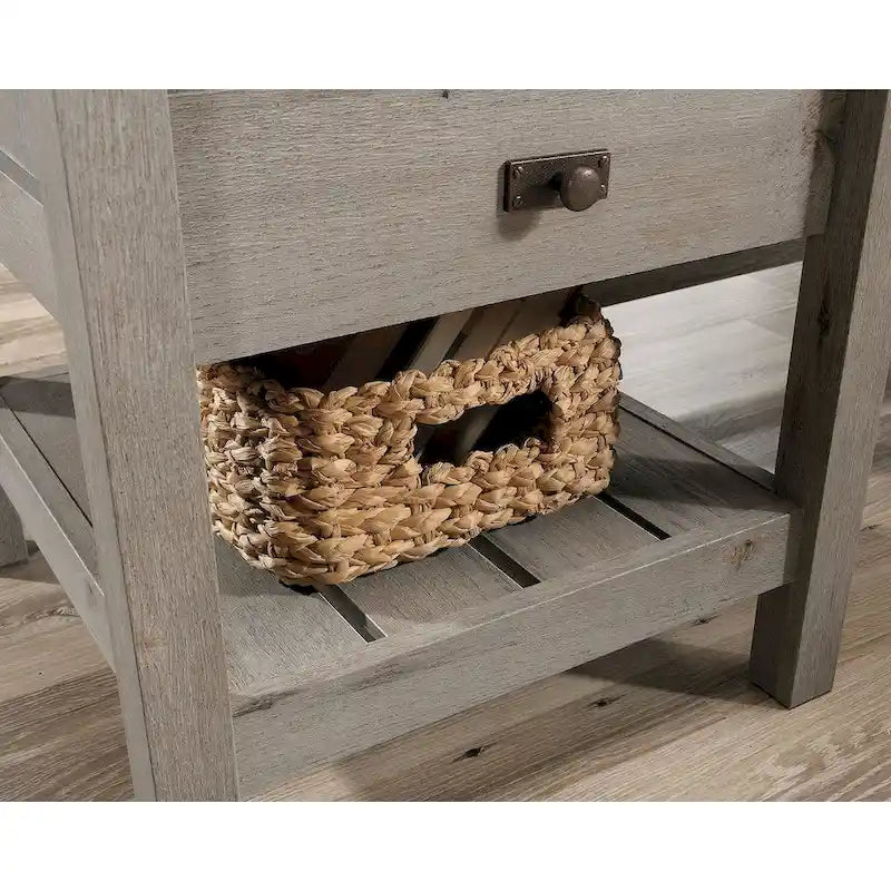 Scrivania ad angolo con cassetti e contenitori per ufficio domestico
