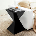Tavolino d'appoggio in acrilico con design geometrico, per uso interno ed esterno