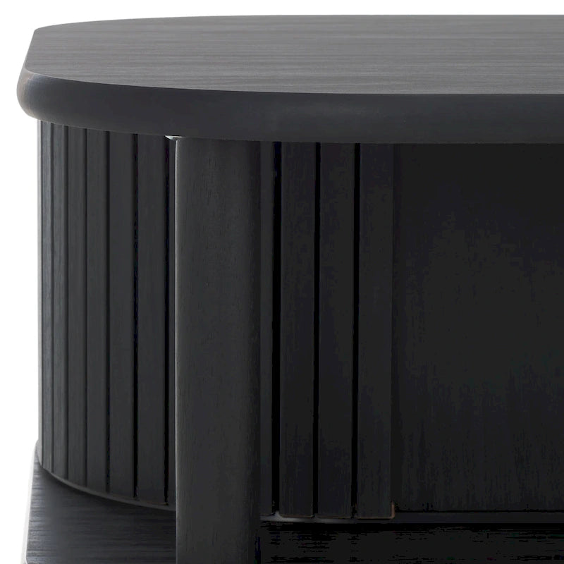 Tavolino da caffè con due ante a serrandina, dimensioni: 43L x 22P x 17A
