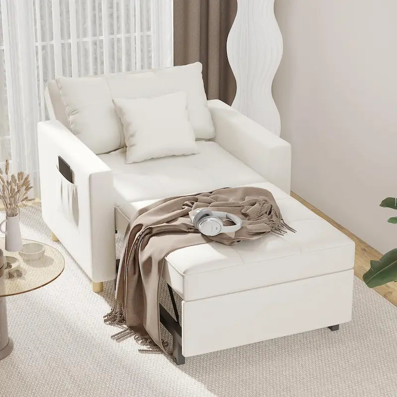 Poltrona letto trasformabile, 3 in 1, vari colori, per 1 persona