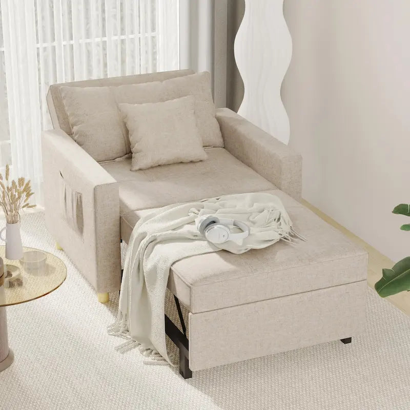 Poltrona letto trasformabile, 3 in 1, vari colori, per 1 persona